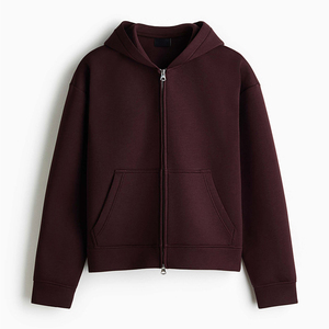 Sudadera con Capucha y Cremallera para Hombre, de Invierno, Lisa, de Primera Calidad, Corte Regular, 100% Algodón, Felpa, Transpirable, Ropa Urbana, Venta al Por Mayor - Product Image 5