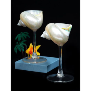 HOT SALE ELEGANT SEASHELL WINE <b>GLASSES</b>: HANDCRAFTED COASTAL CONCH SHELL CUPS FOR WEDDING DECORATIONS & GIFTS - Product Image 3