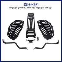 Sacs à bagages pour moto Mbiker PG1, porte-bagages - Installation simple, pas de perçage requis, capacité de charge de 10 à 15 kg, matériau Oxford, 45 L