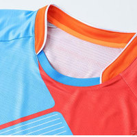 Perlengkapan Tenis & Bulu Tangkis Dewasa Unisex Baru, Bahan Bernapas Cepat Kering 100% Poliester, Jersey & Celana Pendek Olahraga yang Dapat Disesuaikan