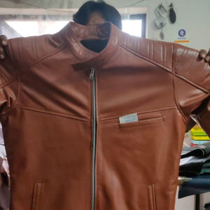 Customized Solid Leather Winter Casual Breathable Quick Dry <b>Waterproof</b> <b>Thin</b> Stand Men's Leather <b>Jackets</b> - Product Image 1