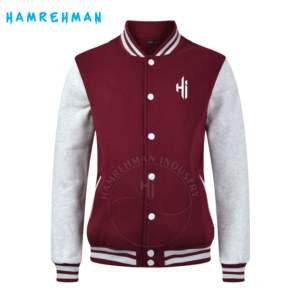 Chaqueta universitaria de moda bordada para hombre de béisbol Letterman personalizada de fabricante OEM, entrega rápida - Product Image 3