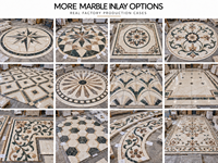 Mosaïque de marbre bleu royal à motifs floraux pour la décoration de villas, mosquées et palais