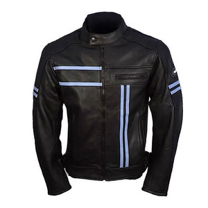 Veste de haute qualité en cuir véritable sur mesure, col montant, respirante, écologique pour hommes, nouvelle mode, saison d'hiver, vente en gros - Product Image 2