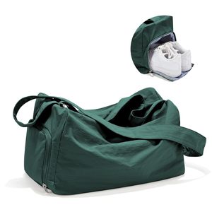 Sac de sport décontracté pour femmes de haute qualité petit sac de sport à bandoulière compartiment à chaussures fermeture à glissière étanche Style National léopard - Product Image 4