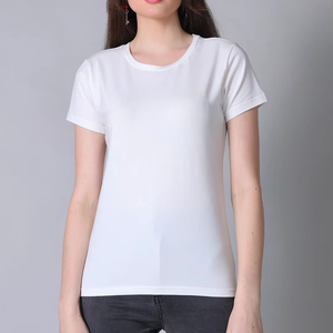 100% coton 170 Gsm surdimensionné uni blanc T-Shirt unisexe à manches courtes personnalisable graphique coupe ample teint Technique pour les femmes - Product Image 1