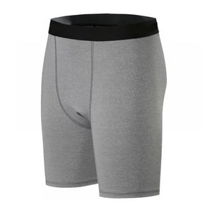 Shorts de compression haute performance pour hommes, style urbain, motif uni, écologiques, imperméables, personnalisables, avec poche latérale - Product Image 1