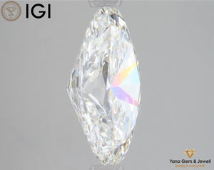 4.00 Carat Oval Cut Lab Grown Diamond CVD Method 12.60mm Taille G Couleur, VVS2 Clarity IGI Certified Loose Gem pour les paramètres de luxe - Product Image 3