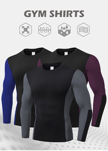 Men's MMA Rash Guard <b>Compression</b> Shirt Long Sleeve BJJ Grappling <b>Base</b> <b>Layer</b> Quick Dry Fight Wear Top Wholesale - Product Image 6