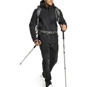 Vente en gros de logo personnalisé veste Softshell en polyester respirant avec capuche col rond style de rue pour la saison d'hiver à l'extérieur - Product Image 4