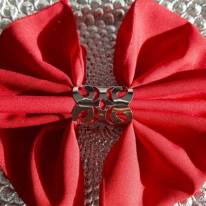 Anneau de serviette personnalisable en aluminium plaqué or, vaisselle écologique, décoration pour mariages et cadeaux - Product Image 6