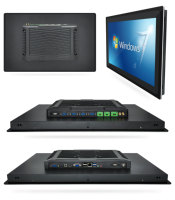 Panel PC Industrial Todo en Uno, Sin Ventilador, con Pantalla Táctil Capacitiva de 10.1 Pulgadas, Aleación de Aluminio, I5/I7, 8GB DDR4, IP65, RS485, HDMI