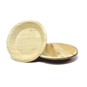 Assiettes rondes jetables écologiques Vaisselle biodégradable pour le bureau, la restauration, les mariages et les événements en plein air - Product Image 3