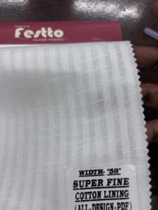 Tissu en coton blanc pur à 100% pour homme et femme, qualité supérieure, matière naturelle pour vêtements, export international au meilleur prix - Product Image 2