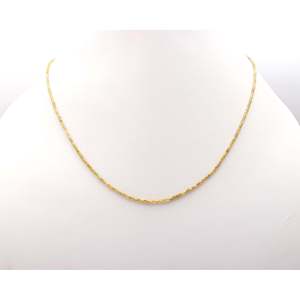 Collier tube en argent sterling 925 avec diamant jaune, bijoux fins perlés - Product Image 4