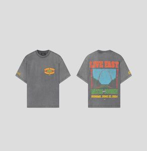 Camisetas de algodón pesado de 250gsm, ropa de calle con estampado gráfico Vintage de gran tamaño, estilo comprimido de talla grande para un ajuste cómodo - Product Image 5