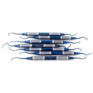 Ensemble de curettes manuelles de haute qualité nouveauté instruments dentaires en acier inoxydable de qualité supérieure certifié CE marque privée OEM disponible - Product Image 5