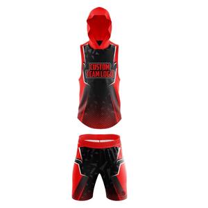 <b>Flag</b> Football Uniforms 7on7 Football Uniform Custom Design Fully Sublimated Uniform Set Hoodies and Compression Short - Product Image 3