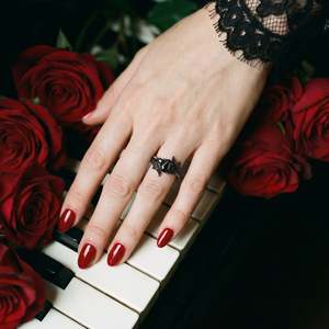 ชุดแหวนหมั้น Jeulia Until Death Coffin Cut Bypass Wing - Product Image 3