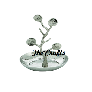 Support de bijoux de couleur argent en aluminium de qualité supérieure porte-boucles d'oreilles avec support de bijoux décoratif en forme d'arbre - Product Image 3