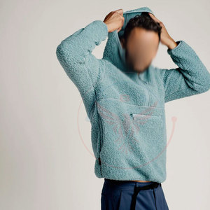 New Design <b>Top</b> Selling Winter Casual Men Sherpa Fleece Hoodies Eco-Friendly Cotton Blended <b>Low</b> MOQ - Product Image 3
