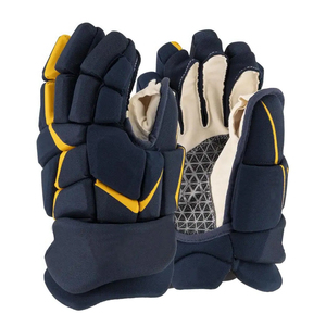 Gants de hockey sur glace personnalisables à doigts complets pour adultes, avec logo professionnel personnalisé, couleur pour équipe, fermeture à enfiler en tissu, service OEM - Product Image 4