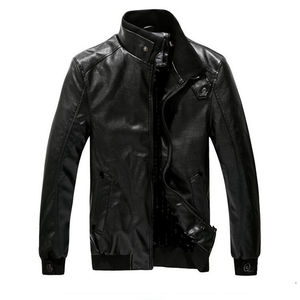 New Trendin' HIGH STREET Style Hombres Chaqueta de cuero Venta al por mayor Chaquetas de cuero para hombres - Product Image 3