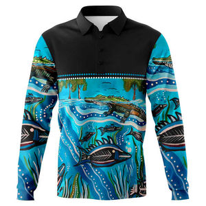 Camisas Polo de Manga Larga para Hombre Más Vendidas al por Mayor, Logotipo Personalizado, Nuevo Estilo, Camisas de Pesca, 100% Poliéster, Impermeables - Product Image 6