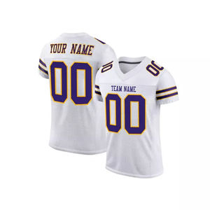 Maillot de football américain en polyester 100% avec motif carré en maille unique à manches courtes Design unique Vêtements de football américain - Product Image 6