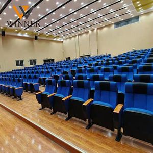 工場卸売特価販売 モダンファブリック映画館体育館講堂劇場学校商業用座席 折りたたみ式耐久性講堂用座席 - Product Image 4