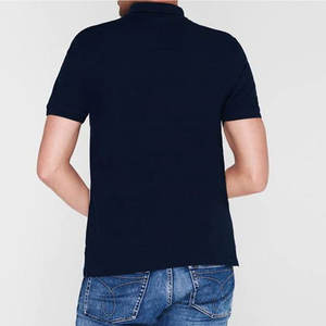 เสื้อโปโลผู้ชายสั่งทำโลโก้เองผ้าถักคุณภาพสูงเสื้อกอล์ฟแนวสตรีทพลัสไซส์ - Product Image 3