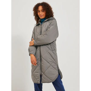 Wholesales Custom Women's Quilted Padding Winter Casual Jacket Warm Clothing 2026 Thickened Sports <b>Padded</b> Outdoor <b>Long</b> <b>Coat</b> - Product Image 6
