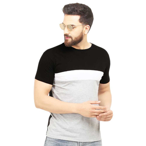 Camiseta sencilla y personalizada para hombre, cómoda impresión en blanco, Logo, ajuste Regular, seda/lona de algodón, transpirable, respetuoso con el medio ambiente, gimnasio sólido - Product Image 1