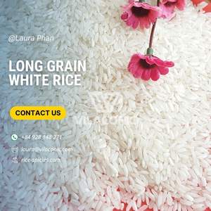 Arroz blanco de grano largo de origen vietnamita de alta calidad 5% 25% 100% Patrón redondo de textura dura seca rota Basmati + 84928148271 - Product Image 2