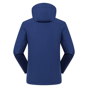 Nuevas chaquetas de concha suave, diseño personalizado, ropa de trabajo de invierno para hombres, forro polar a prueba de viento, cuello levantado - Product Image 2