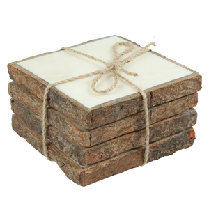 Durable Natural Stone & Resin Coasters Hot Sell Epoxy Resin Round coaster for Tea Cups & Water Glass Custom Resin coaster Set - Product Image 4