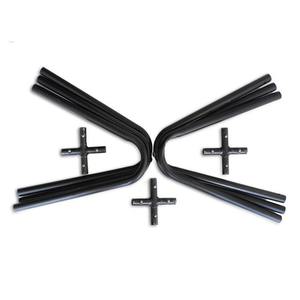 Repose-pieds papillon en cuir véritable marron fait à la main avec tabouret pliable noir chaise de loisirs confortable pour salle à manger et chambre à coucher - Product Image 5