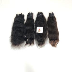 Vente en gros de cheveux humains vierges vietnamiens couleur naturelle cuticule alignée double trame style boucles profondes matière première prix bon marché - Product Image 2