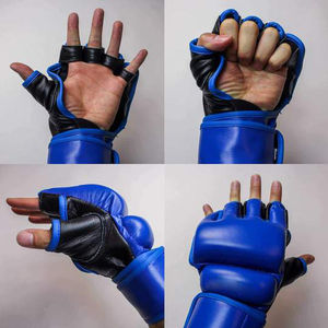 Gants de combat MMA en cuir PU de haute qualité Gants de frappe d'entraînement thaïlandais pour la boxe et les combats - Product Image 5