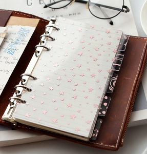 Separadores Personalizados <span class=keywords><strong>de</strong></span> PVC con 6 Orificios para Carpeta, Divisores <span class=keywords><strong>de</strong></span> Hojas Sueltas para Planificador Espiral A5, Recambios <span class=keywords><strong>de</strong></span> Hojas Sueltas para Oficina, Regalo - Product Image 2