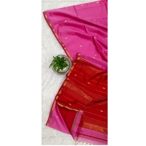 Designer Small Border Diamond Buti Maheshwari Silk Cotton <b>Saree</b> Soft Handloom Festival Wear <b>Saree</b> for Women - Product Image 3