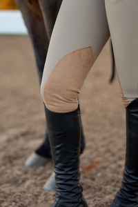 Pantalon d'équitation en velours pour femme, hiver, antidérapant, avec poches double face et taille haute élastique, respirant - Product Image 3