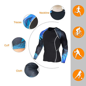 Haut de sport pour homme à manches longues, sublimé, personnalisé, séchage rapide, léger, pour entraînement sportif, vente en gros - Product Image 3