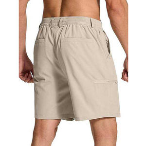 Shorts classiques pour hommes à taille haute avec cordon de serrage, décontractés, coupe estivale, longueur genou, vêtements de mode pour hommes, pantalons courts pour hommes - Product Image 4