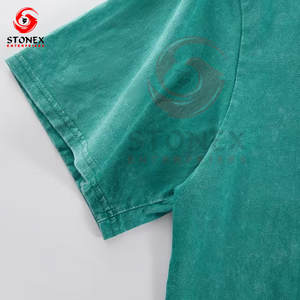 T-shirts unisexes pour femmes, lavage à l'acide, délavés, personnalisés en gros, été, séchage rapide, haute qualité - Product Image 5