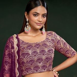 Gulkanya Vol 2 niñas vestido pakistaní Faux Georgette fiesta desgaste Lehenga Choli Saree estilo algodón Anarkali Salwar ropa para - Product Image 1