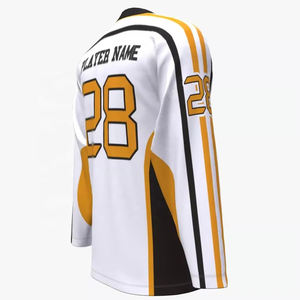 Jersey de Hockey sobre Hielo de Manga Corta de Secado Rápido de Alta Calidad para Adultos, Personalizado con Nombre de Equipo OEM, 100% Poliéster, Ropa Deportiva - Product Image 6