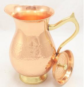 Jarra de agua de cobre de diseño elegante, jarra de agua para Hotel, restaurante, utensilios de cocina, artículos de comedor, jarra de cobre de mesa - Product Image 6