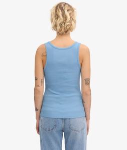 Débardeur décontracté en tricot 100% coton côtelé texturé Logo personnalisé Seaside Blue Breathable Quick Dry Best Quality Export - Product Image 4