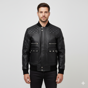 Vintage Full Grain Cowhide <b>Leather</b> <b>Jacket</b> Men <b>Retro</b> Motorcycle Bomber Coat OEM RTS Handmade Vintage Full Grain <b>Jacket</b> Custom - Product Image 1